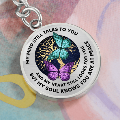 Butterfly Keychain Sympathy Gift Condolence Gift Grief Gift God Has You In His Arms
