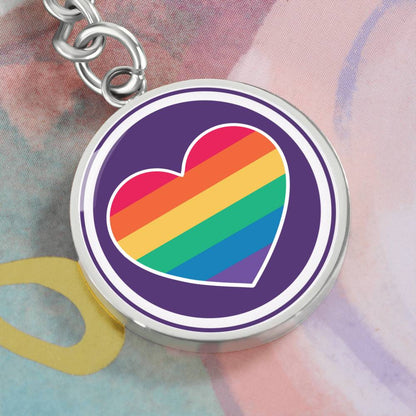 Circle Pride Keychain - Purple Pride