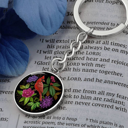 Cardinal Bird Keychain