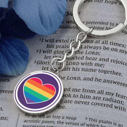 Circle Pride Keychain - Purple Pride