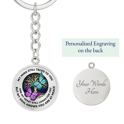 Butterfly Keychain Sympathy Gift Condolence Gift Grief Gift God Has You In His Arms