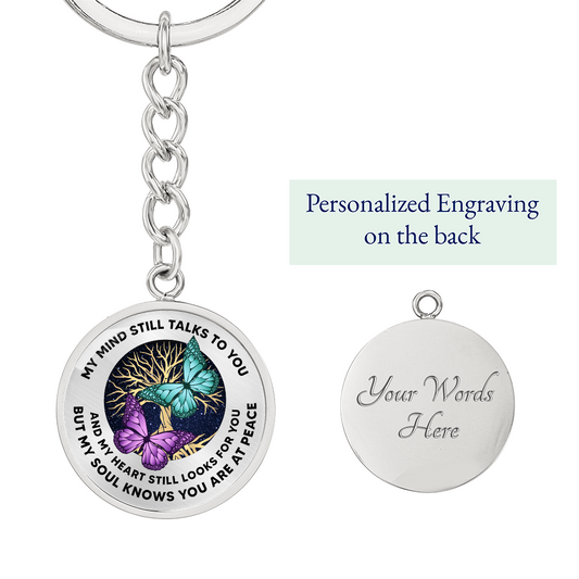 Butterfly Keychain Sympathy Gift Condolence Gift Grief Gift God Has You In His Arms