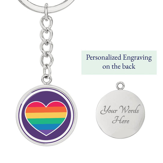 Circle Pride Keychain - Purple Pride