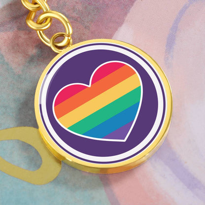 Circle Pride Keychain - Purple Pride