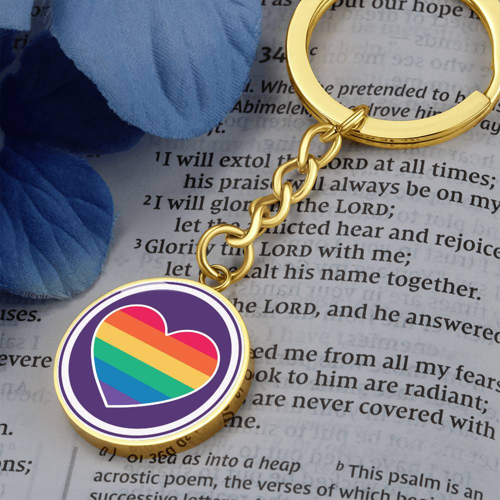 Circle Pride Keychain - Purple Pride