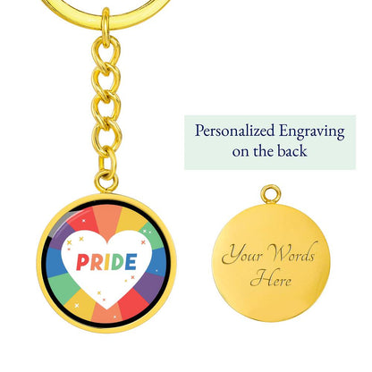 Circle Pride Keychain - PRIDE