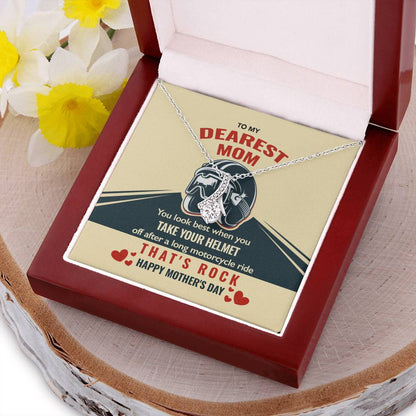 Biker's Mom Gift - That's Rock - The Alluring Beauty Necklace Alluring Beauty Necklace