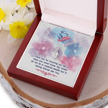 Best Friend Gift Best Friend Necklace Best Friend Distance Gifts Best Friend Birthday Gift - To My Best Friend Hearts Necklace Alluring Beauty Necklace