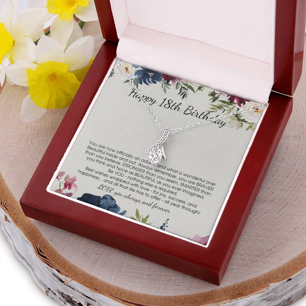 Customize Gift For 18 Year Old Girl 18Th Birthday Gift For Girls Alluring Beauty Necklace