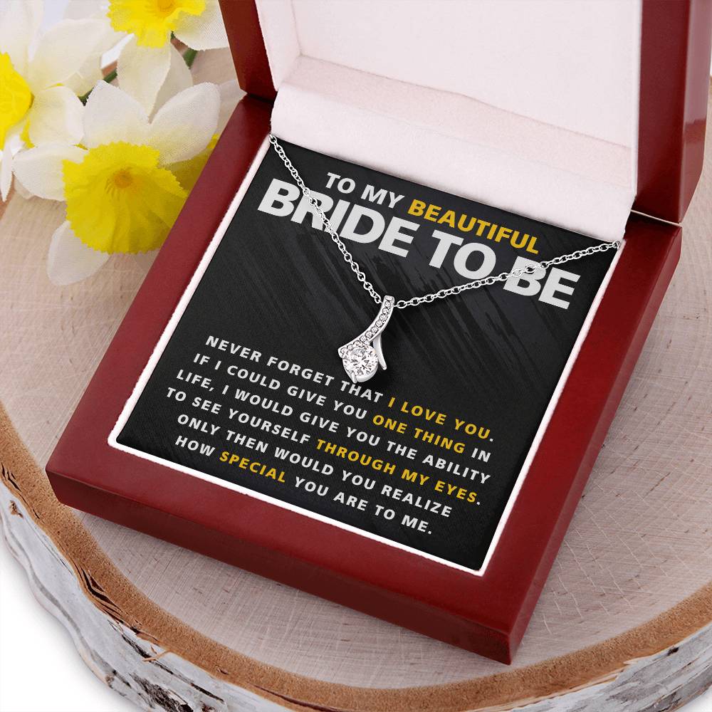 Beautiful Bride To Be One Thing Necklace Alluring Beauty Necklace