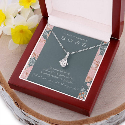 Boss Gift Necklace For Boss Gift For Female Boss Girl Boss Boss Lady Thank You Gift A Truly Amazing Boss Gift Best Boss Alluring Beauty Necklace