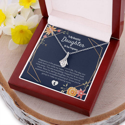 Alluring Beauty Necklace Daughter Pregnancy Gift For Daughter Baby Shower Gift For Mom To Be Gift For Expecting Mom Gift Pregnant Daughter Alluring Beauty Necklace