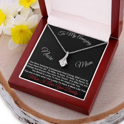 Alluring Beauty Necklace To My My Amazing Nurse Mom Alluring Beauty Necklace