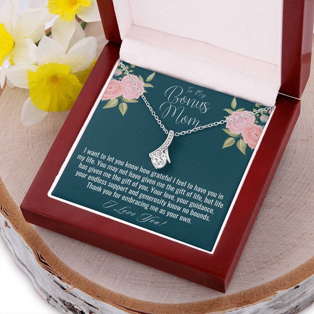 Bonus Mom Gift Mothers Day Gift For Step Mom Stepmom Birthday Gift Jewelry Gift For Bonus Mom From Stepsonstepdaughter Alluring Beauty Alluring Beauty Necklace
