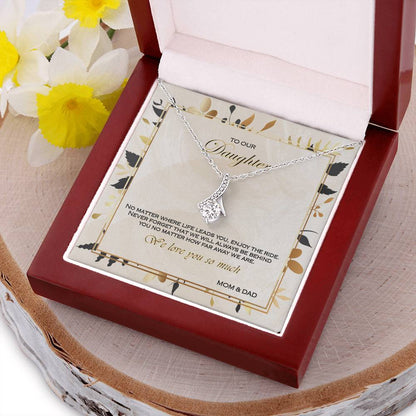 Alluring Beauty Necklace To Your Daughter – From Mom & Dad With Love – Jewelry Gift B2d6t4 Alluring Beauty Necklace