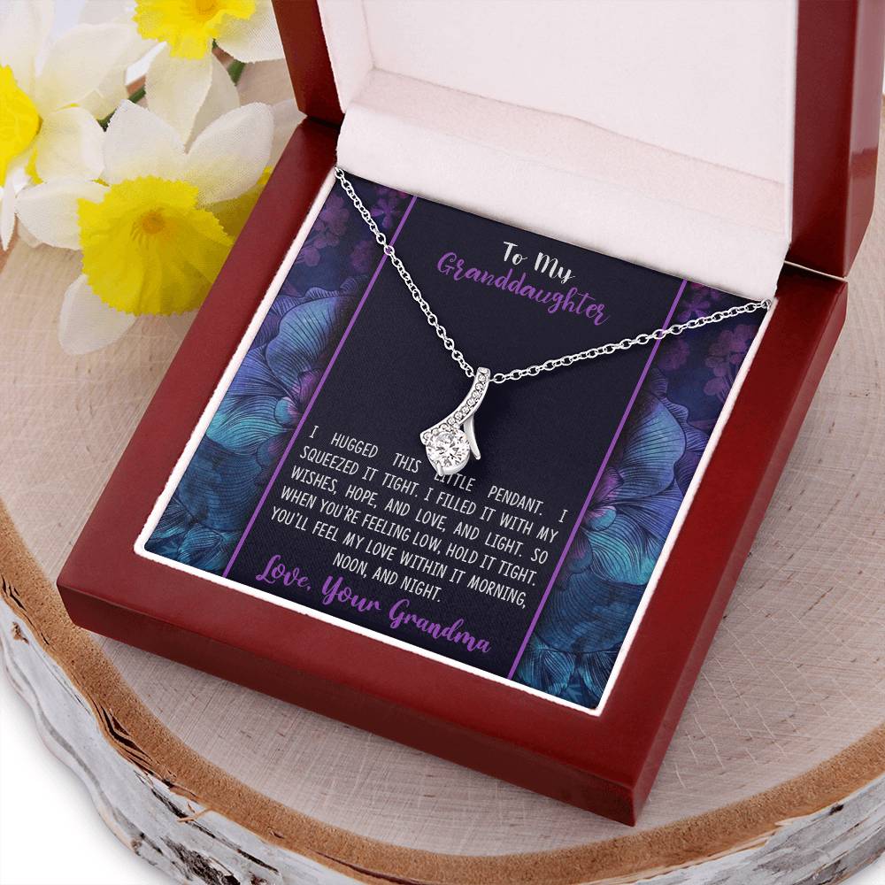 Best Gift For Granddaughter - Beautiful Sparkly Pendant Alluring Beauty Necklace