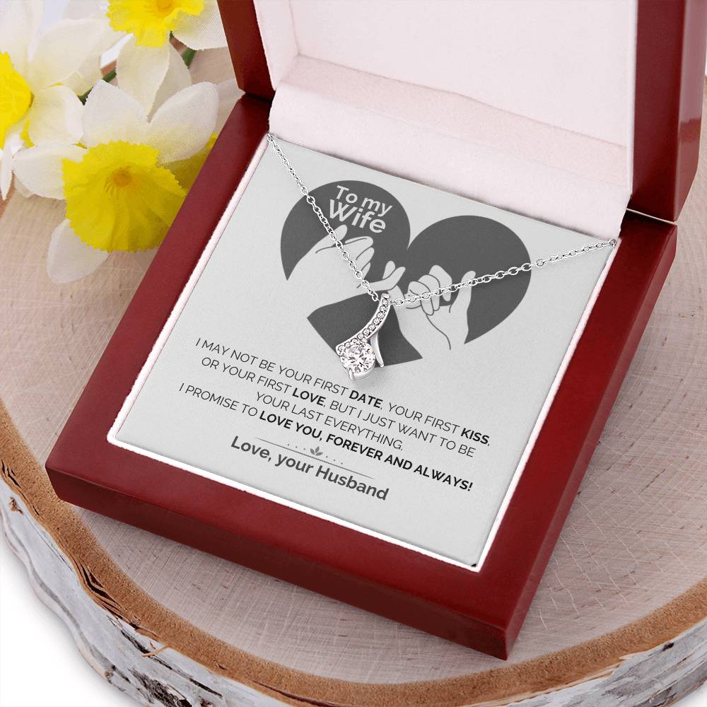 To My Wife Love Promise Alluring Beauty Necklace