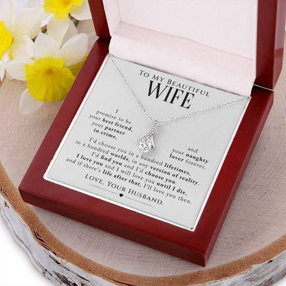 Beautiful Wife I Promise Eternity Necklace Alluring Beauty Necklace