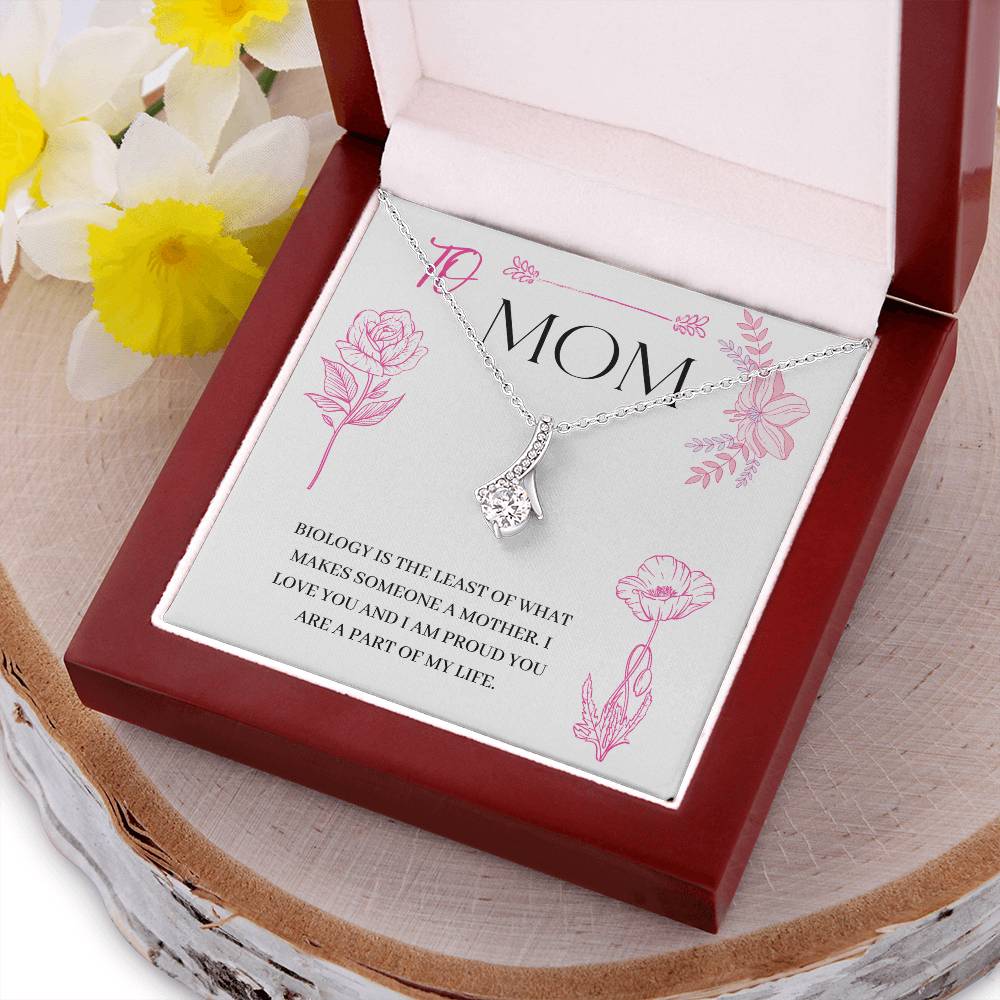 Beautiful Sparkly Necklace For Mothers With A Lovely Message Card. Alluring Beauty Necklace