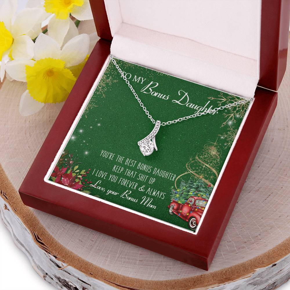 Best Bonus Daughter Gift For Bonus Daughter Birthday Gift Christmas Gift  Alluring Beauty Necklace