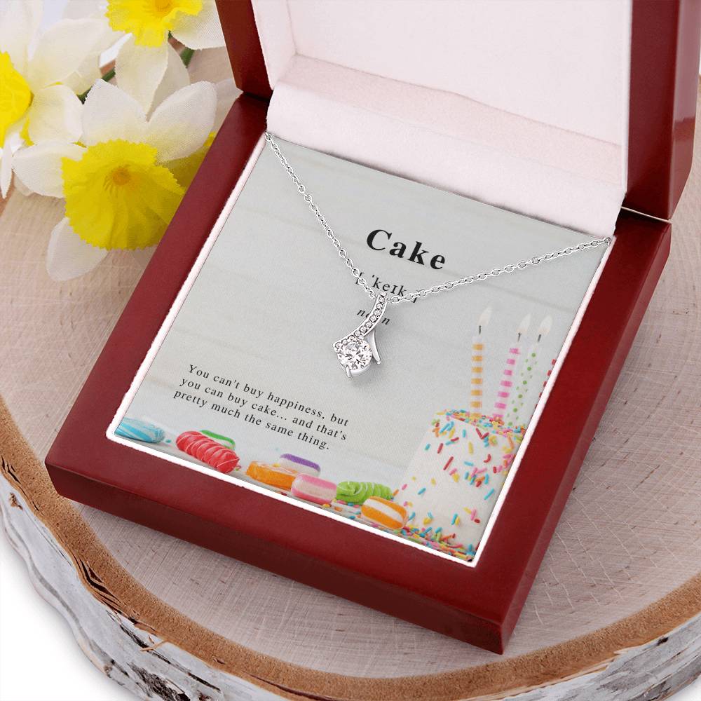 Cake Ribbon Necklace Alluring Beauty Necklace