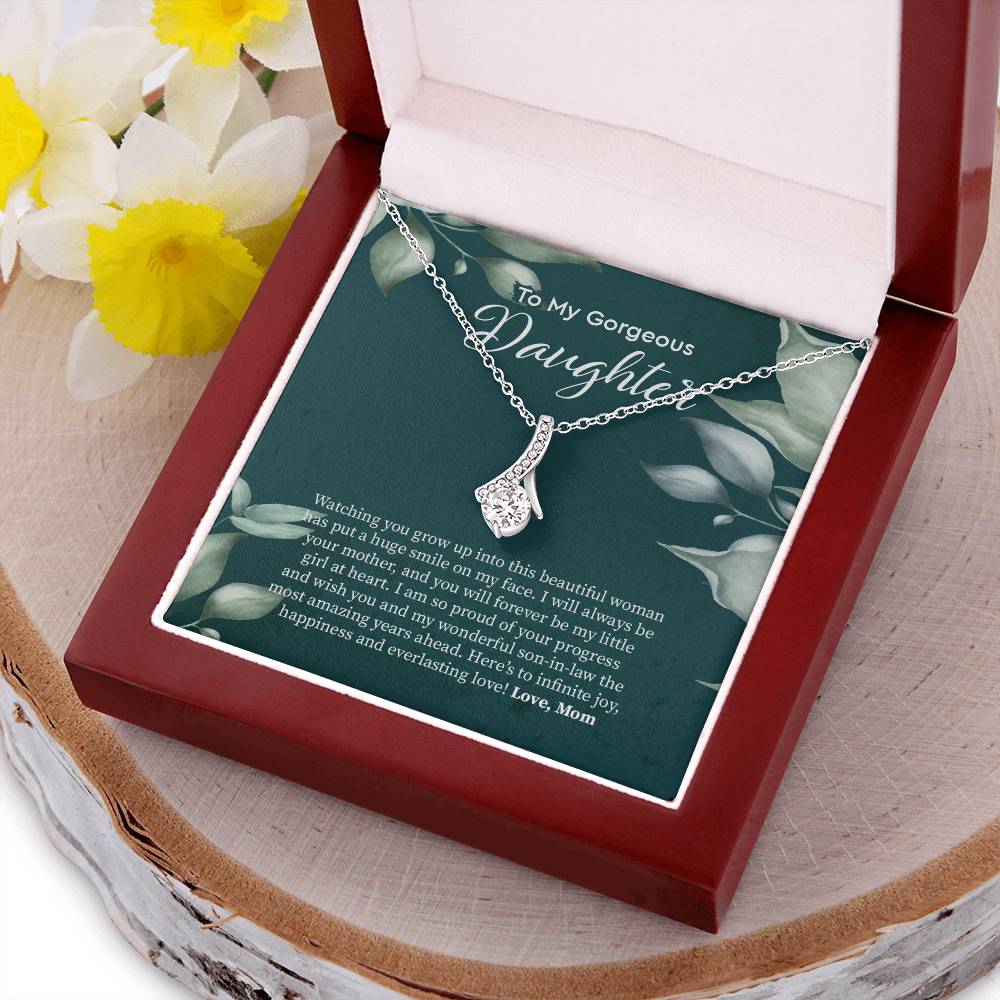 Bride Gift From Mom To Daughter On Wedding Day Gift For Daughter On Wedding Day From Mother Wedding Necklace Alluring Beauty Necklace