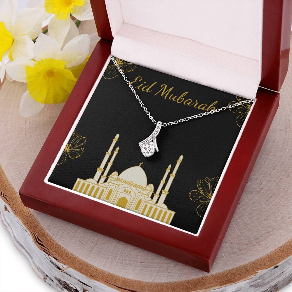 Beautiful Eid Gift For Your Daughter - Eid Gift Eid Mubarak Pendant Necklace - Eid Gift Ramadan Gift - Islamic Jewelry - Jewelry For Men Alluring Beauty Necklace