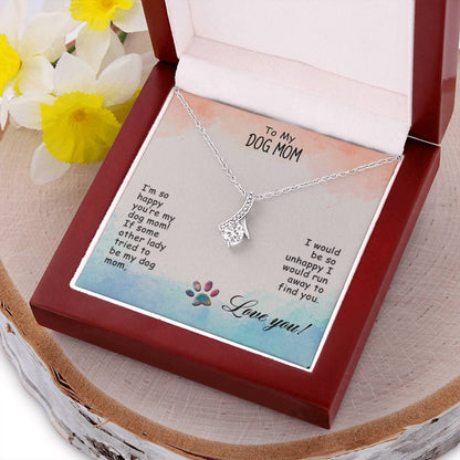 Best Gift Dogmom Alluring Beauty Necklace With Pod Message Card 1  Alluring Beauty Necklace