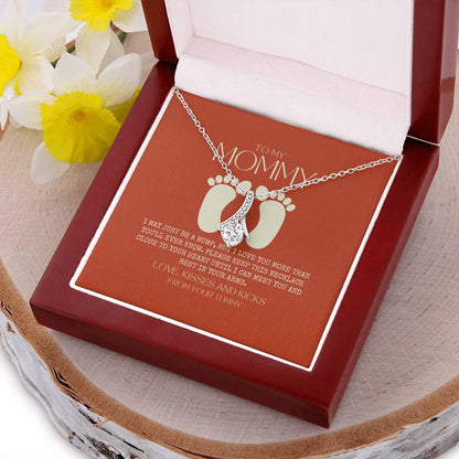 Baby Shower Gift New Mommy Necklace Pregnant Wife Gift To My Mommy 1  Alluring Beauty Necklace