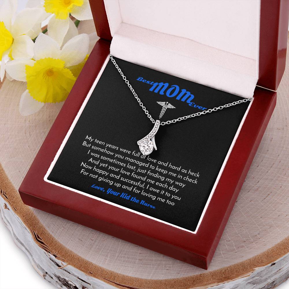 Best Mom Ever - Love Your Kid The Nurse 1  Alluring Beauty Necklace