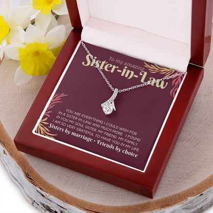 Amazing Sister In Law Necklace Gift Alluring Beauty Necklace