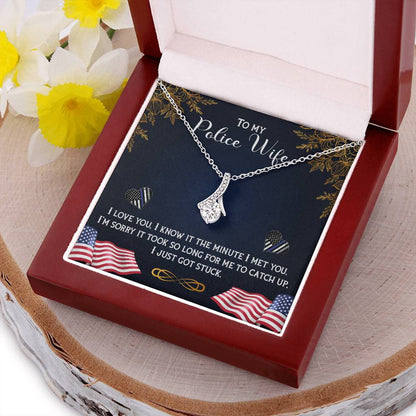 Beautiful Sparkly Pendant Police Wife Alluring Beauty Necklace