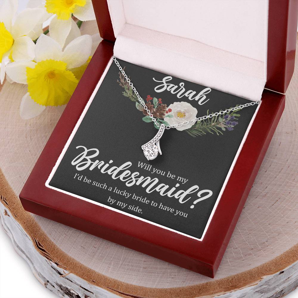 Bridesmaid Proposal Alluring Beauty Necklace