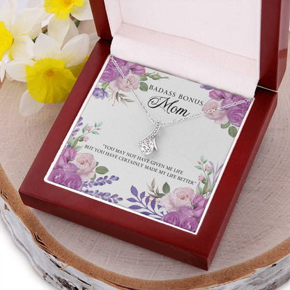 Badass Bonus Mom Necklace Alluring Beauty Necklace