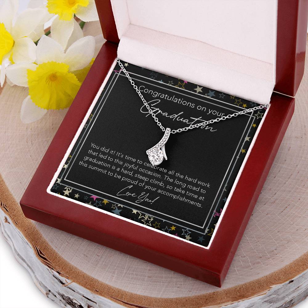 All About Beauty Necklace College Graduation Gift For Her Phd High School Graduation Gift For Best Friend Doctorate Alluring Beauty Necklace