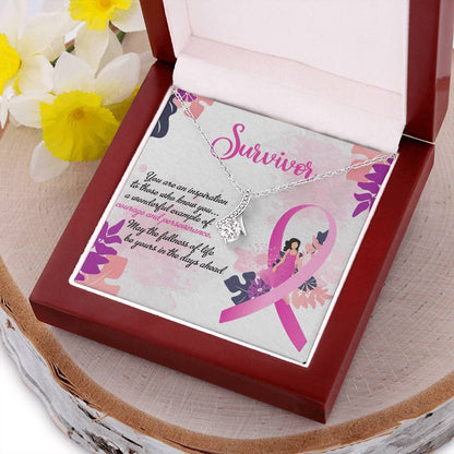 Breast Cancer Survivor Necklace 1  Alluring Beauty Necklace