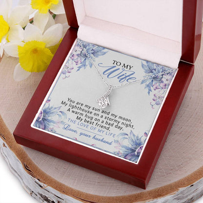Alluring Beauty Necklace To My Wife You Are My Sun And My Moon Alluring Beauty Necklace