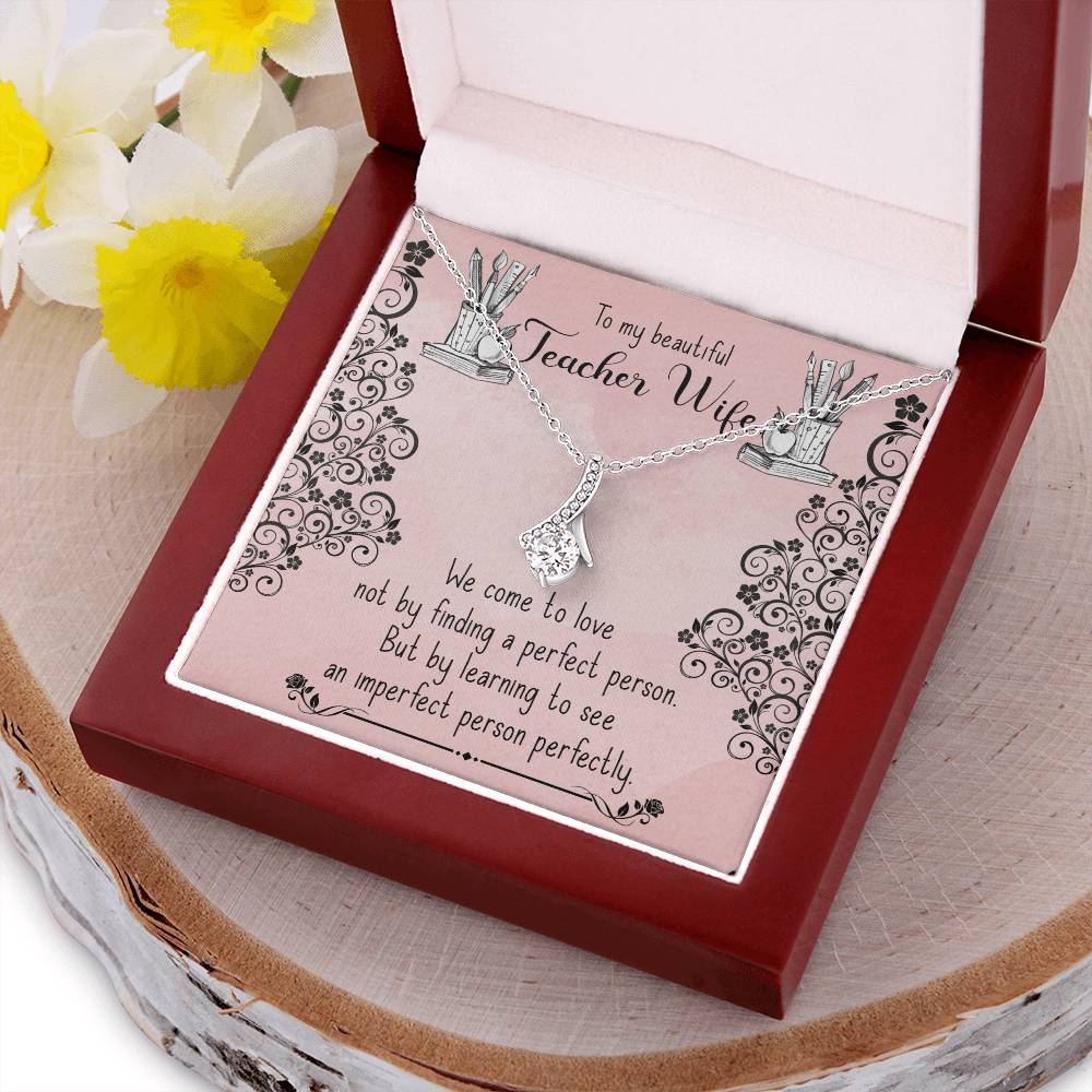 Beautiful Sparkly Pendant Teacher Wife Alluring Beauty Necklace