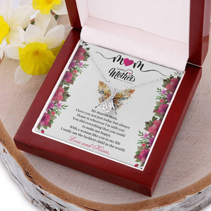Alluring Beauty Necklace - To My Dearest Mom Mother's Day Gifts Alluring Beauty Necklace
