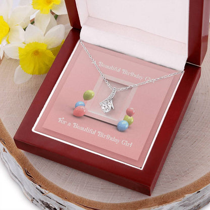 Beautiful Birthday Girl Necklace Alluring Beauty Necklace