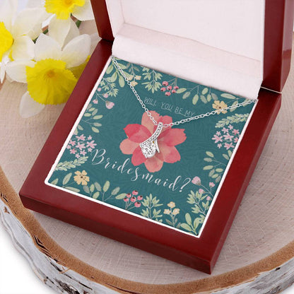 Bridesmaid Proposal Necklace Bridesmaid Proposal Jewelry Bridesmaid Proposal Matron Of Honor Gift 1  Alluring Beauty Necklace