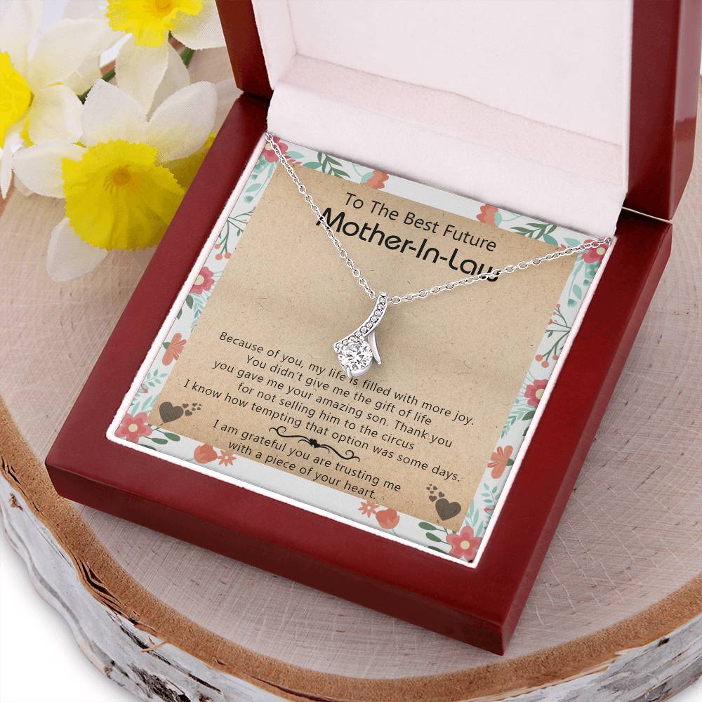 Gift For Future Mother-In-Law - My Life Is Filled With More Joy New - Alluring Alluring Beauty Necklace
