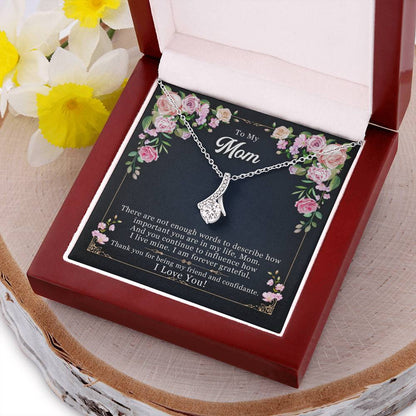 Beautiful Sparkly Necklace For Mom Alluring Beauty Necklace