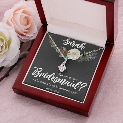 Bridesmaid Proposal Alluring Beauty Necklace