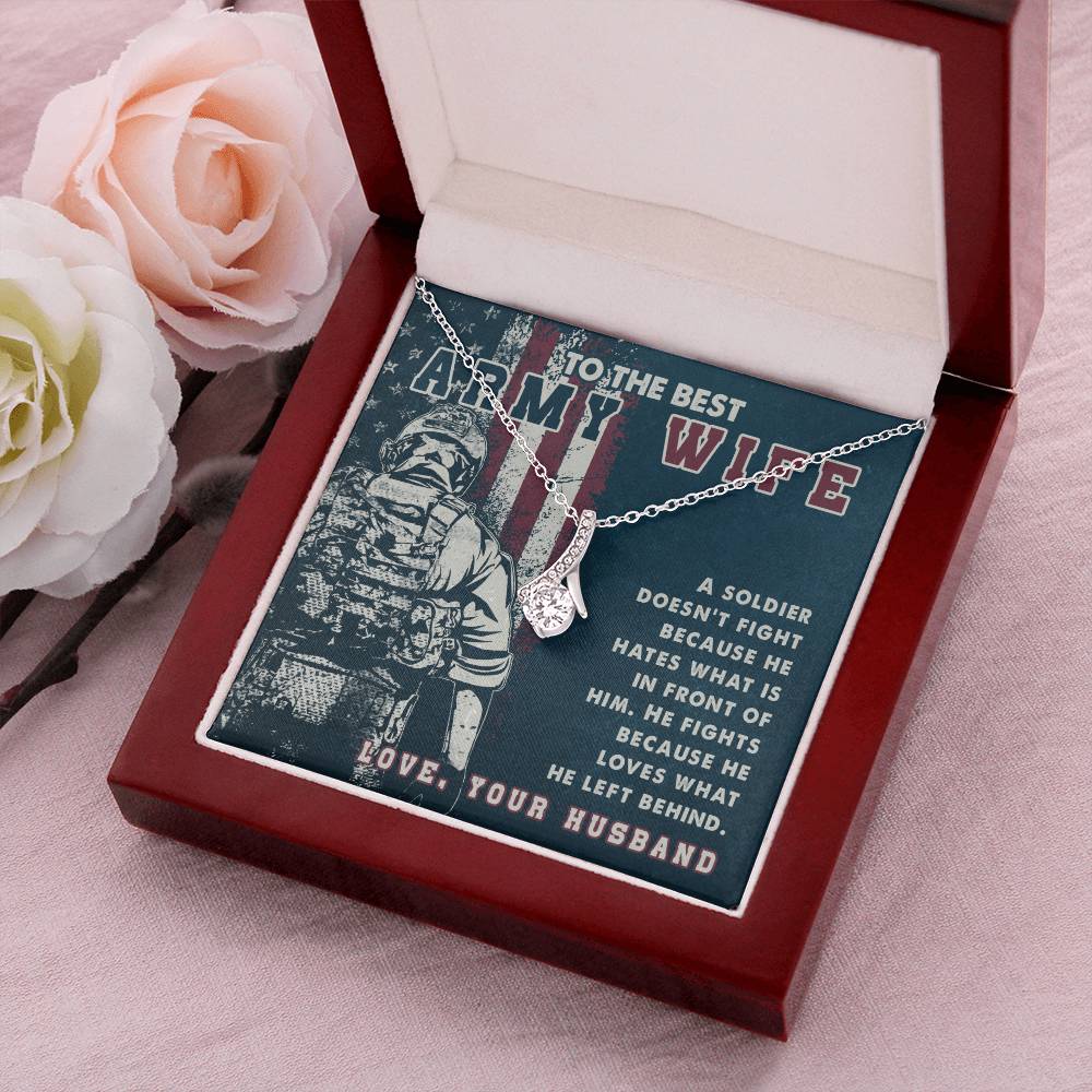 Alluring Beauty Necklace - To The Best Army Wife Alluring Beauty Necklace