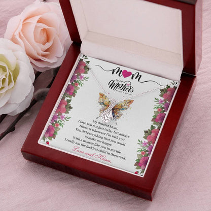 Alluring Beauty Necklace - To My Dearest Mom Mother's Day Gifts Alluring Beauty Necklace