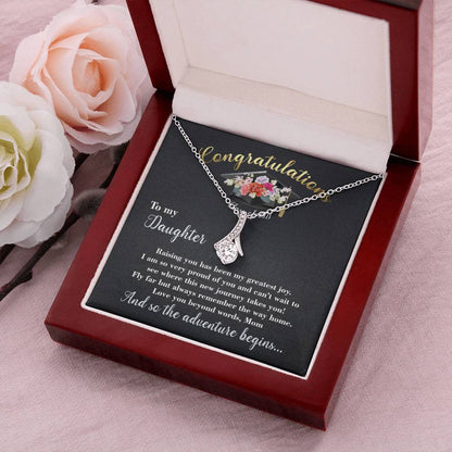 Alluring Beauty Necklace Graduation Gift For Daughter With Message Card Alluring Beauty Necklace