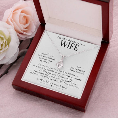 Beautiful Wife I Promise Eternity Necklace Alluring Beauty Necklace