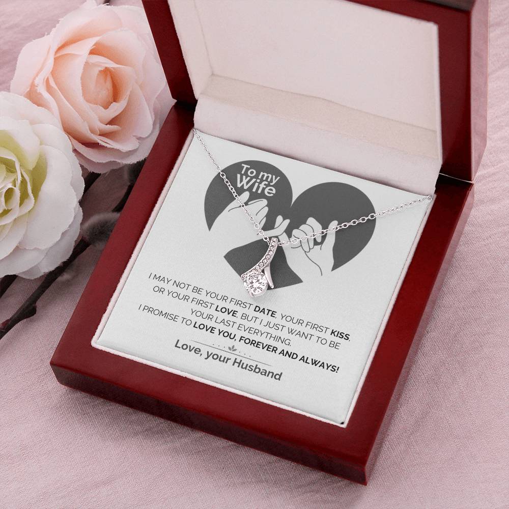To My Wife Love Promise Alluring Beauty Necklace