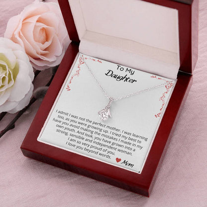 American Made Custom Jewelry Custom Necklace Daughter Necklace From Mom I Love You Pendant Necklace To My Daughter I Admit I Was Not Alluring Beauty Necklace